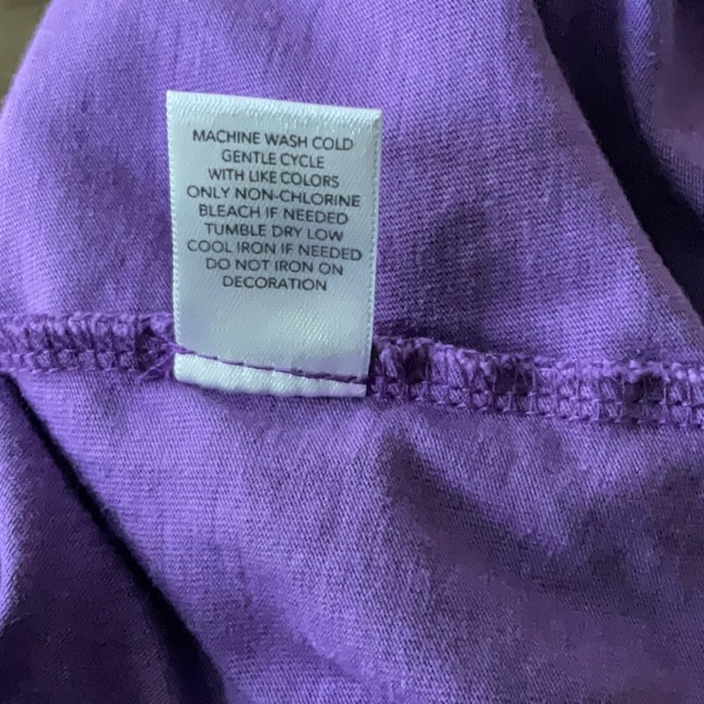 ColdWater Creek Sheer XL(18) Tunic Top W/XL Purple Tank Top - Picture 11 of 11